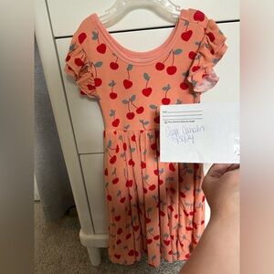 Little sleepies cherry on top twirl dress